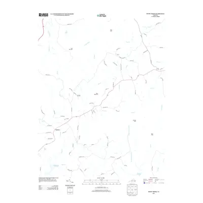 2013 Map of Snow Creek, 2013 Print