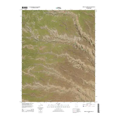 2014 Map of Snow Flat Spring Cave, 2014 Print