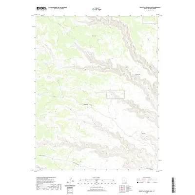 2020 Map of Snow Flat Spring Cave, 2020 Print