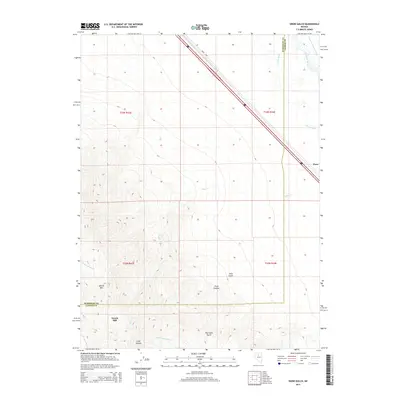 2014 Map of Snow Gulch, 2014 Print