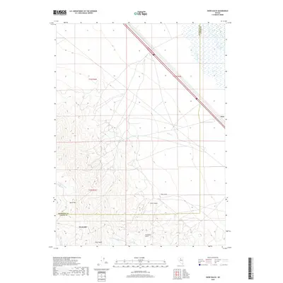 2018 Map of Snow Gulch, 2018 Print