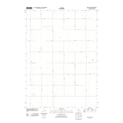 2012 Map of Snow Lake, 2012 Print