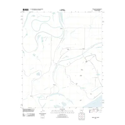 2011 Map of Snow Lake, 2011 Print