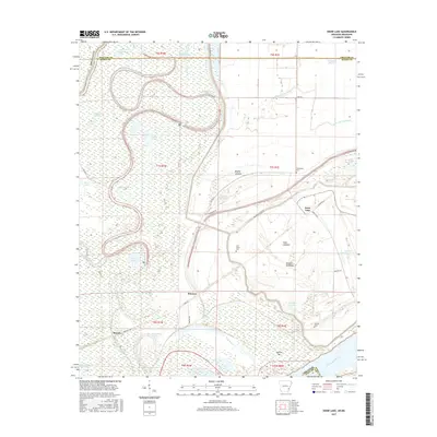 2017 Map of Snow Lake, 2017 Print