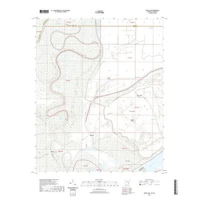 2020 Map of Snow Lake, 2020 Print