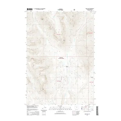 2015 Map of Snow Lake, 2015 Print