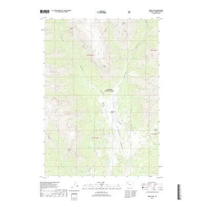 2017 Map of Snow Lake, 2017 Print