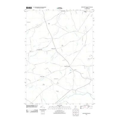 2011 Map of Snow Mountain, 2011 Print