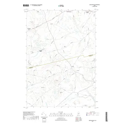 2018 Map of Snow Mountain, 2018 Print