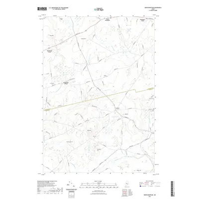 2021 Map of Snow Mountain, 2021 Print