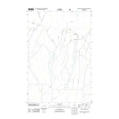 2011 Map of Snow Saucer Coulee, 2011 Print