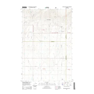 2014 Map of Snow Saucer Coulee, 2014 Print