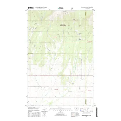 2017 Map of Snow Saucer Coulee, 2017 Print
