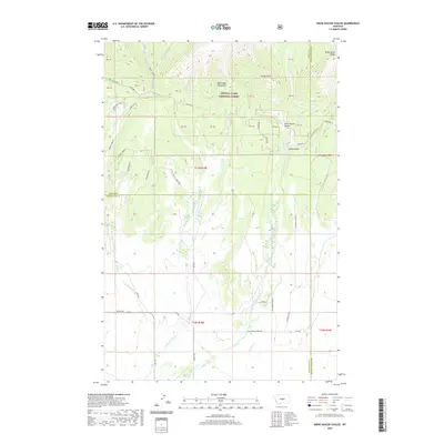 2020 Map of Snow Saucer Coulee, 2020 Print