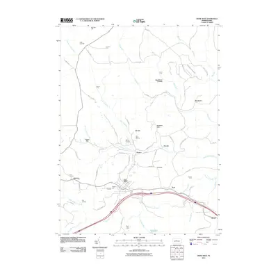 2010 Map of Snow Shoe, 2010 Print