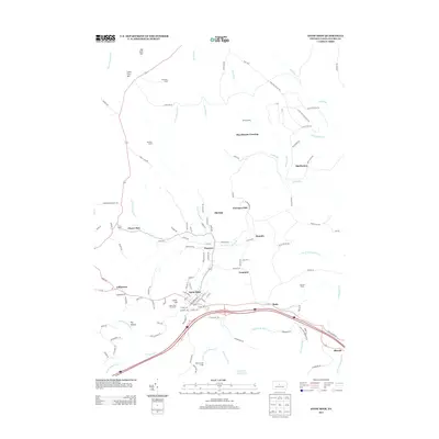 2013 Map of Snow Shoe, 2013 Print