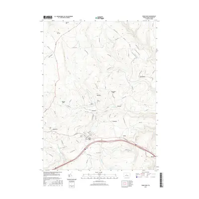 2016 Map of Snow Shoe, 2016 Print