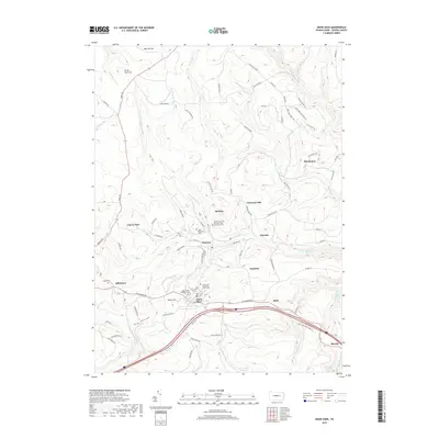2019 Map of Snow Shoe, 2019 Print