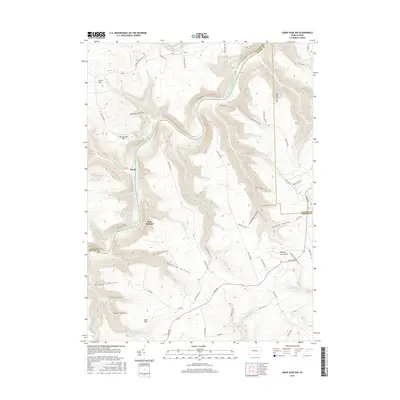 2016 Map of Snow Shoe NW, 2016 Print
