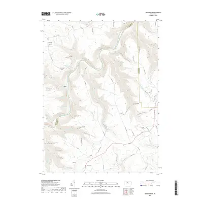 2019 Map of Snow Shoe NW, 2019 Print