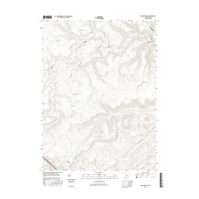 2016 Map of Snow Shoe SE, 2016 Print