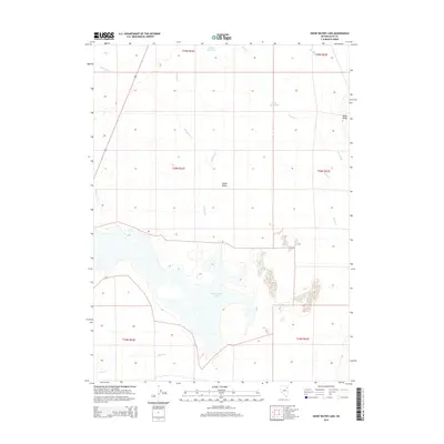 2015 Map of Snow Water Lake, 2015 Print