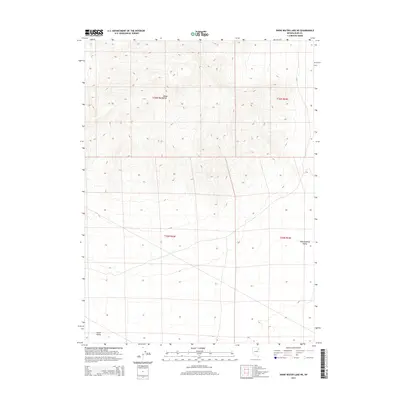 2014 Map of Snow Water Lake NE, 2014 Print