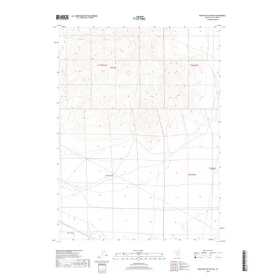 2018 Map of Snow Water Lake NE, 2018 Print