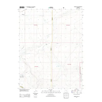 2013 Map of Snowden Lake, 2013 Print