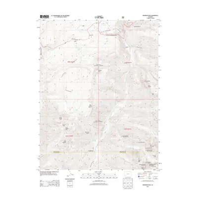 2013 Map of Snowdon Peak, 2013 Print