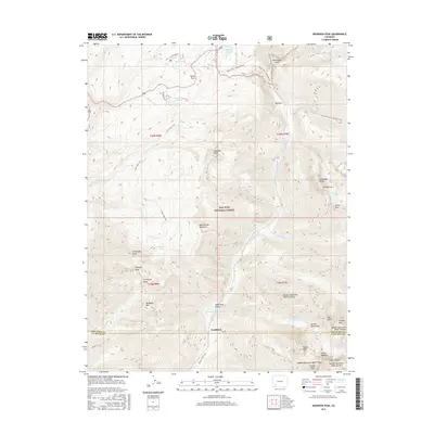 2016 Map of Snowdon Peak, 2016 Print