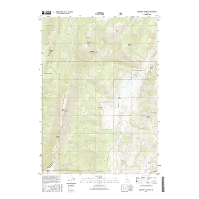 2017 Map of Snowdrift Mountain, 2017 Print