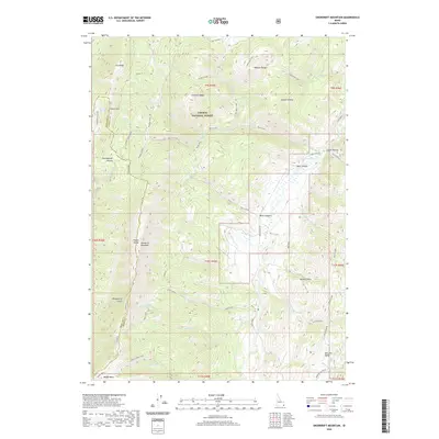 2020 Map of Snowdrift Mountain, 2020 Print