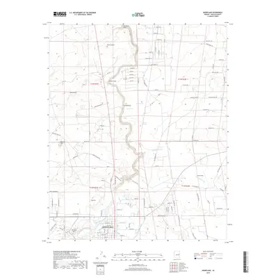 2018 Map of Snowflake, 2018 Print