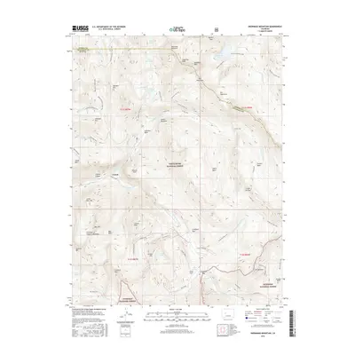 2016 Map of Snowmass Mountain, 2016 Print