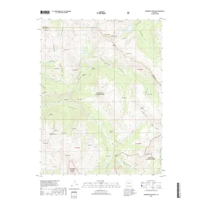 2019 Map of Snowmass Mountain, 2019 Print