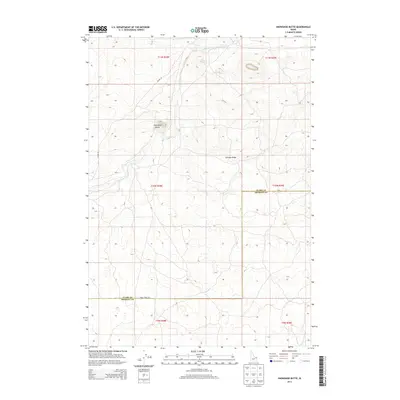 2013 Map of Snowshoe Butte, 2013 Print