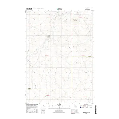 2017 Map of Snowshoe Butte, 2017 Print