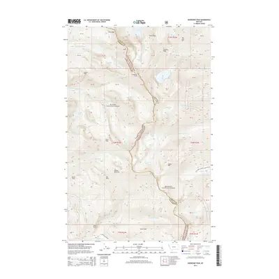 2014 Map of Snowshoe Peak, 2014 Print
