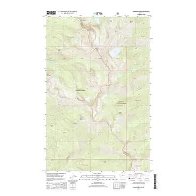 2017 Map of Snowshoe Peak, 2017 Print