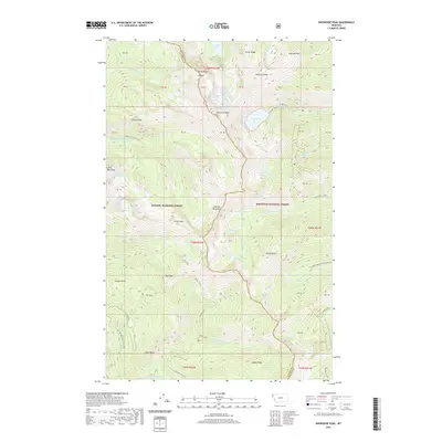 2020 Map of Snowshoe Peak, 2020 Print