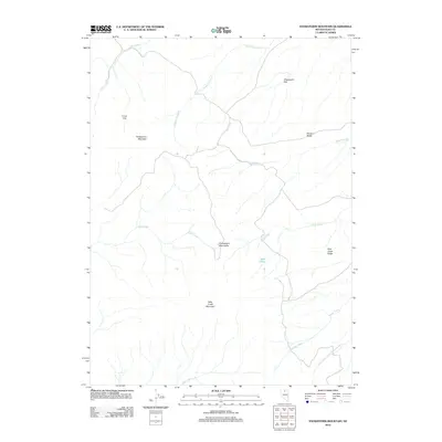 2012 Map of Snowstorm Mountain, 2012 Print