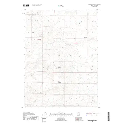 2018 Map of Snowstorm Mountain, 2018 Print