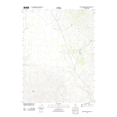 2012 Map of Snowstorm Mountain, 2012 Print