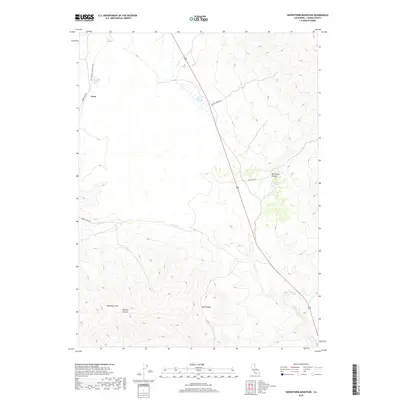 2018 Map of Snowstorm Mountain, 2018 Print
