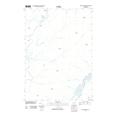 2010 Map of Snowy Mountain, 2010 Print