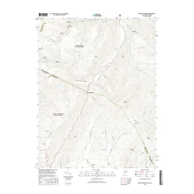 2016 Map of Snowy Mountain, 2016 Print