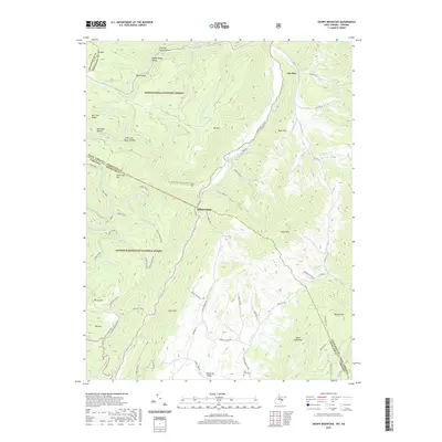 2019 Map of Snowy Mountain, 2019 Print