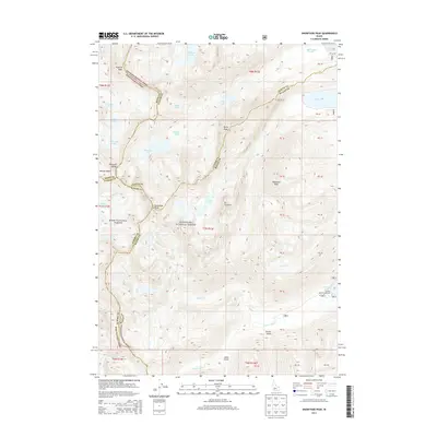 2013 Map of Snowyside Peak, 2013 Print