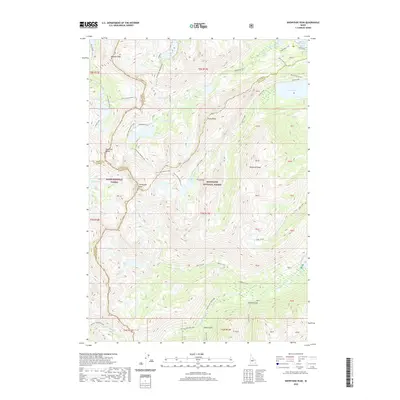 2020 Map of Snowyside Peak, 2020 Print